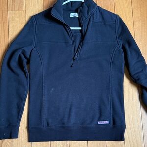 Women’s Black Vineyard Vines Half-Zip Sweater
